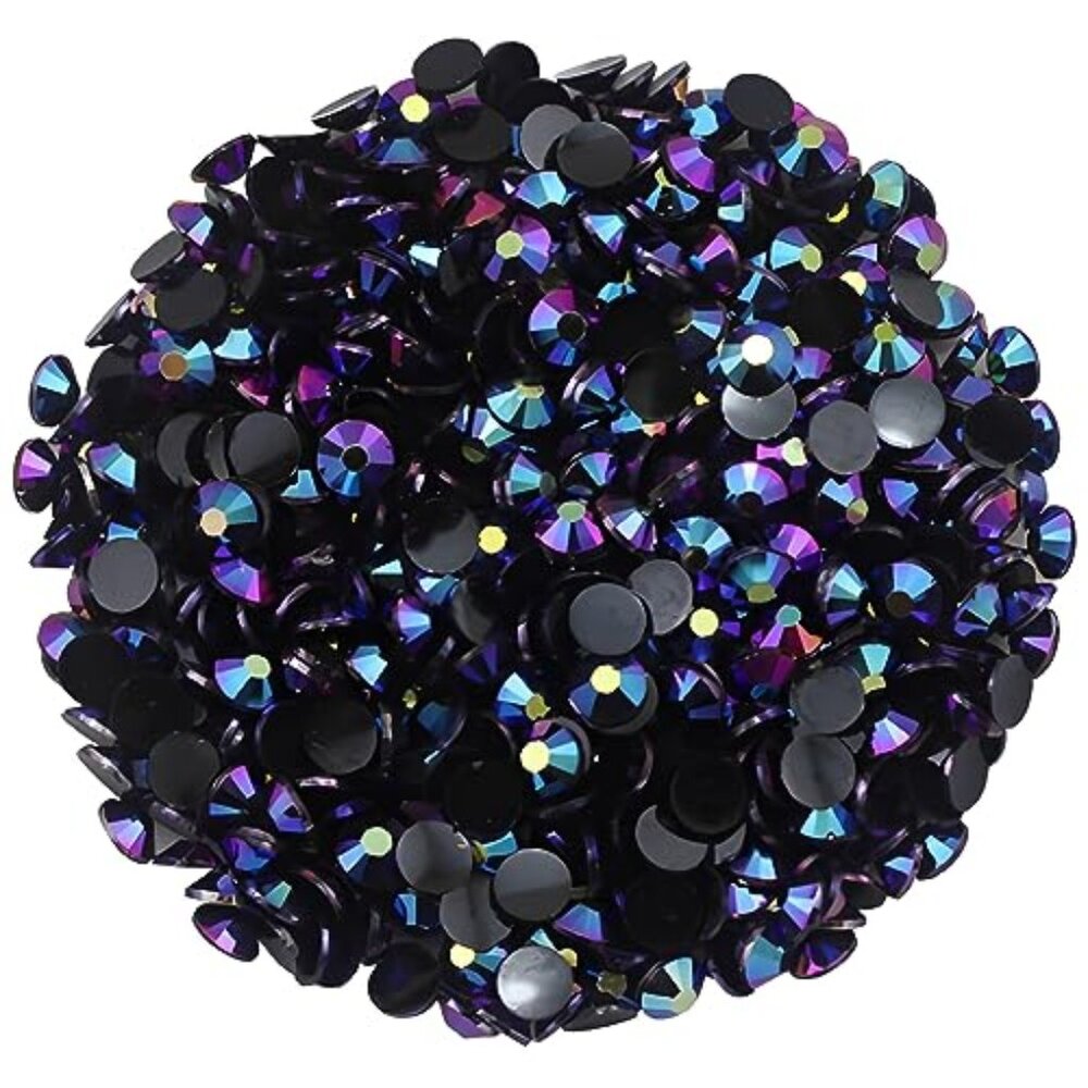 4500 Pcs SS12 3mm AB Flatback Rhinestones for Nails‎ Art Crafts Glitter Round